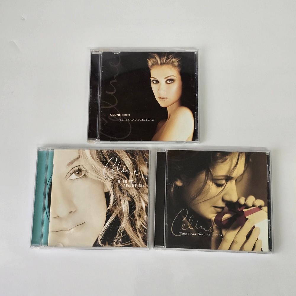 Celine Dion CD Lot 3 Albums All The Way Special Times‎ Love Pop Music 90s Y2K
